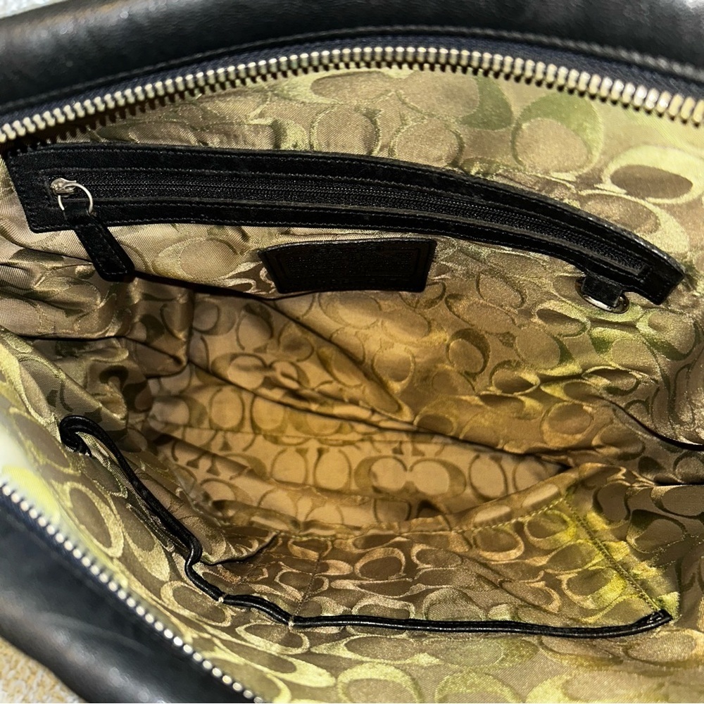 Coach Vintage Black Leather Satchel Bag - Picture 5 of 6